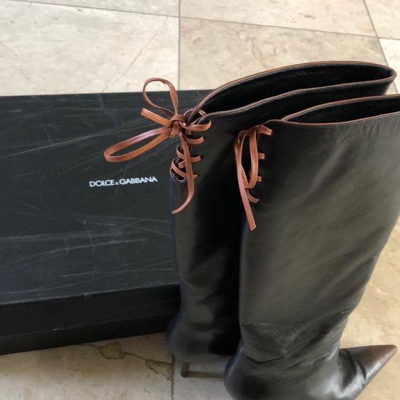 ❤️sold❤️authentic Dolce & Gabbana leather boots - Picture 5 of 7
